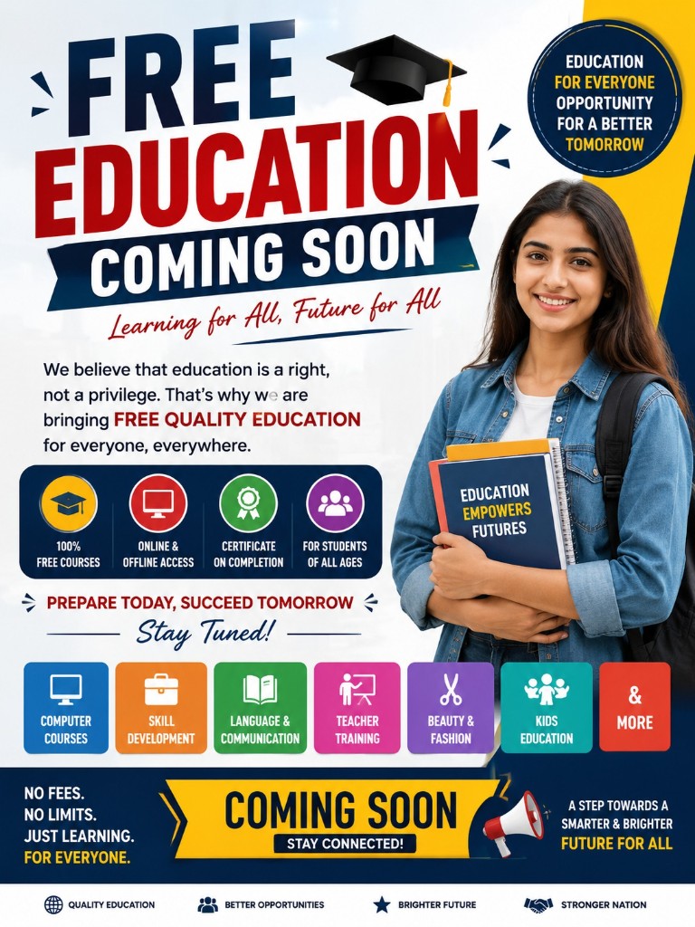 Free Education Coming Soon